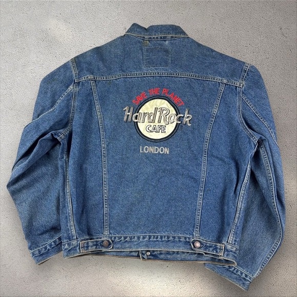 Levi's Other - Levi's Denim Trucker Men's Blue Jacket Large 70503 02 Vintage Hard Rock London